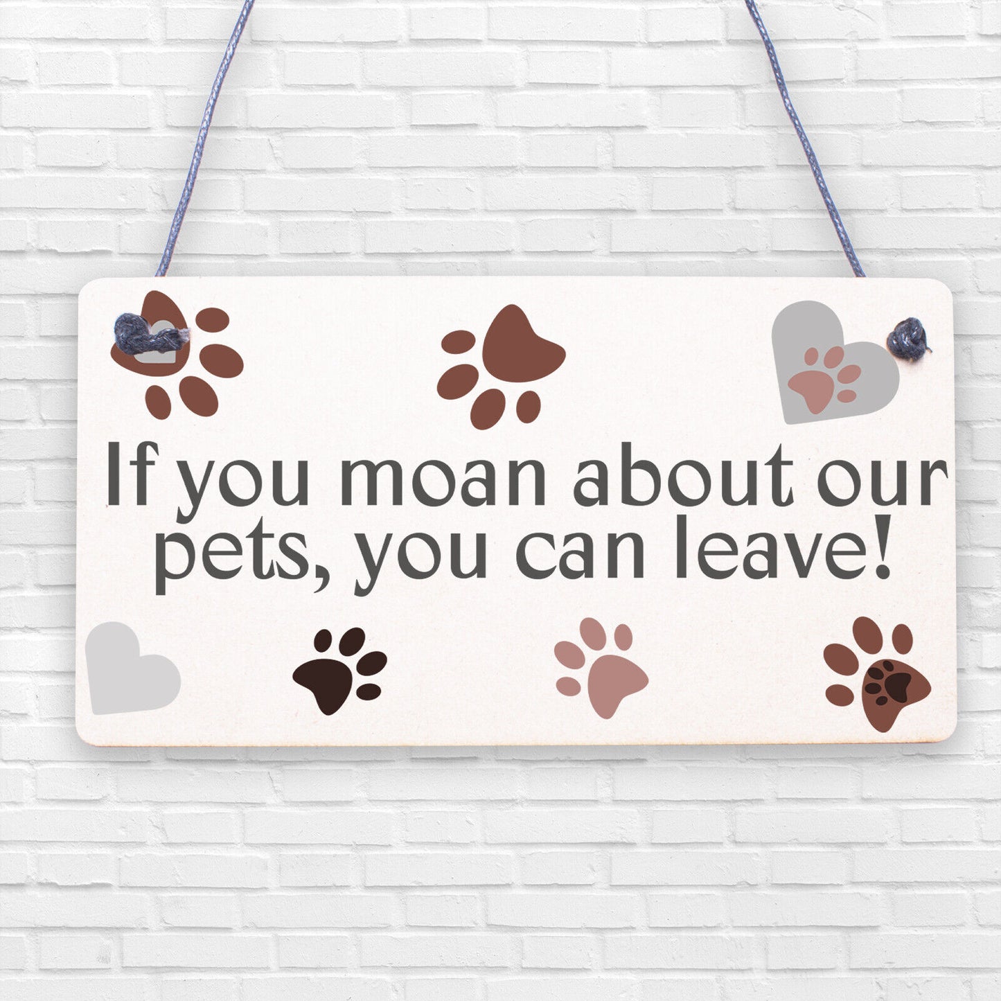 Rules to Non Pet Owners Retro Sign Wall Plaque Dog Cat Lover Family Plaque Gifts