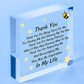 Thank You For Being There For Me Wooden Hanging Heart Love Friendship Plaque