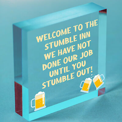 Funny Bar Sign Stumble Inn Novelty Bar Pub Signs And Plaques Man Cave Decor