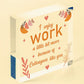 I Enjoy Work Hanging Heart Plaque Work Friendship Colleague Sign Thank You Gifts