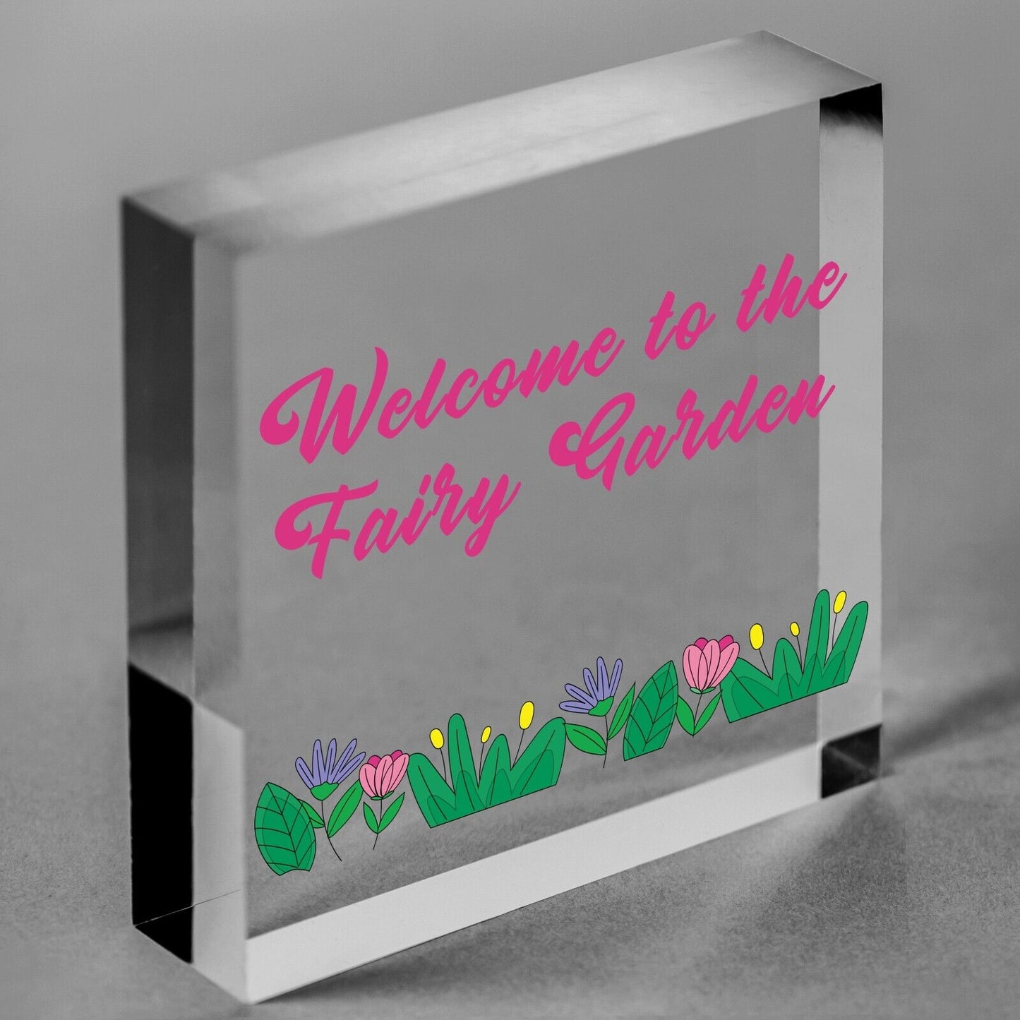 Welcome To The Fairy Garden Hanging Plaque Garden Shed SummerHouse Sign Gifts