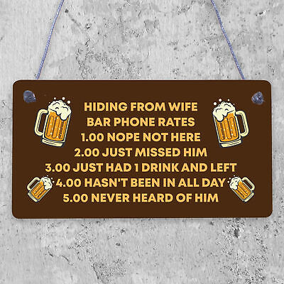 Funny Alcohol Sign Vodka Gin Beer Gifts Man Cave Home Bar Pub Wife Gift Plaque