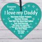 Dad Daddy Gifts For Birthday Christmas From Son Daughter Acrylic Heart Love Sign