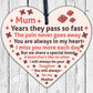 Mum Garden Memorial Gift Wooden Heart Grave Plaque Gifts For Mum In Memory Sign