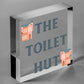 The Toilet Hut Shabby Chic Bathroom Sign Seaside Plaques Beach Nautical Gifts