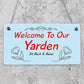 Yarden Sign For Outdoor Welcome Sign For Garden Summerhouse Home Gift