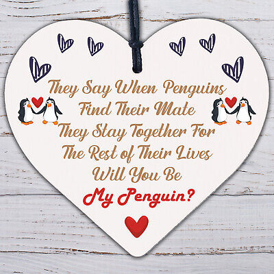 Penguin Couple Gift Valentines Day Gift For Him Her Girlfriend Boyfriend Wife