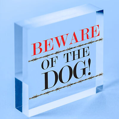 Beware Of The Dogs Novelty Wooden Hanging Shabby Chic Plaque Dog Owner Sign Gift