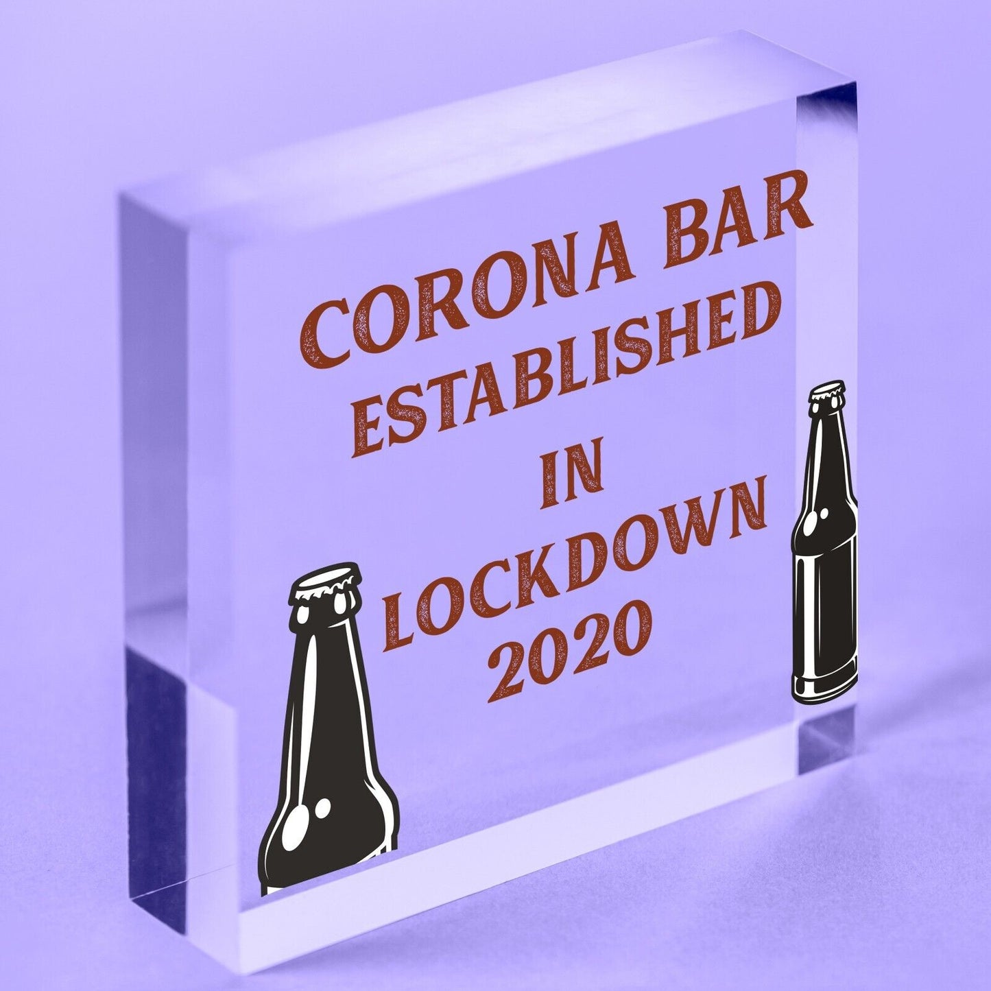 Funny Corona Bar Sign For Home Bar Garden Hanging Sign Alcohol Beer Gin Gift