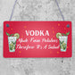 Vodka Salad Funny Alcohol Man Cave Friendship Hanging Plaque Pub Bar Gift Sign