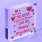 Best FRIEND Christmas Gift For Girls Heart Funny Friendship Gift Birthday Plaque