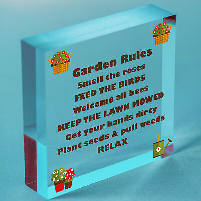 Garden Sign Outdoor Novelty Plaque SummerHouse Sign Garden Shed Friendship Gift