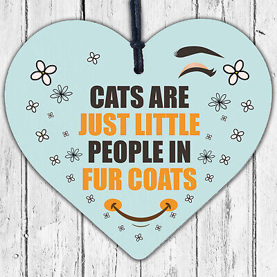 Cats Are Just Little People In Fur Coats Funny Cat Gift Home Decor Cat Lover