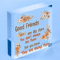 Thank You Best FRIEND Gifts Wood Heart Christmas Friendship Gift Birthday Plaque