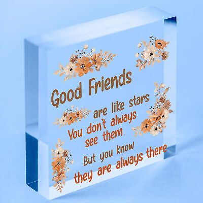 Thank You Best FRIEND Gifts Wood Heart Christmas Friendship Gift Birthday Plaque