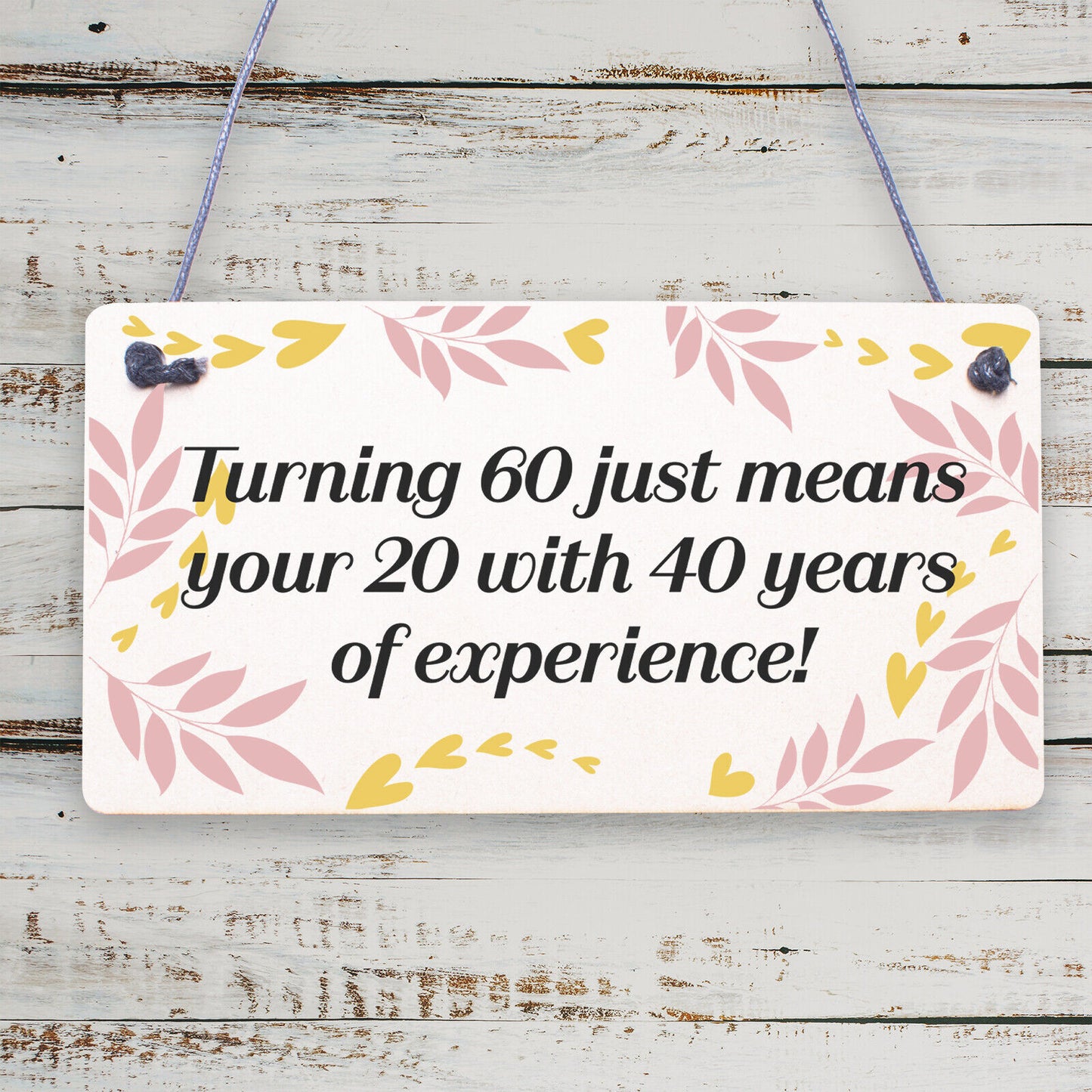 60th Birthday Card For Men Women Friend 60th Birthday Gifts For Him Her Plaques