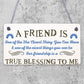 THANK YOU Gift Plaque For Best Friend Birthday Christmas Keepsake Gift For Her