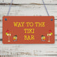 Welcome Tiki Bar Party Hanging Pub Plaque Beer Cocktails Beach Decoration Sign