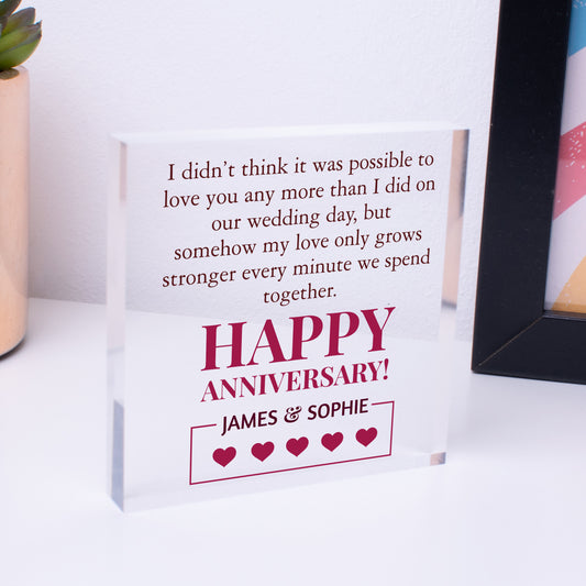 Personalised I Love You Anniversary Gifts Him Boyfriend Husband Men Girlfriend