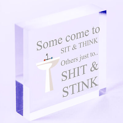 Come To Sit Funny BATHROOM Signs Chic Door Plaque for Toilet Bathroom The Loo