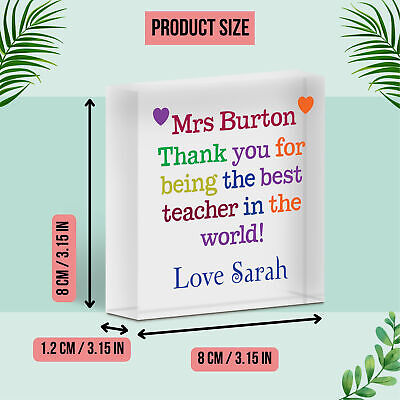 Personalised Teacher Assistant Puzzle Piece Thank You Gifts For Teacher Keepsake