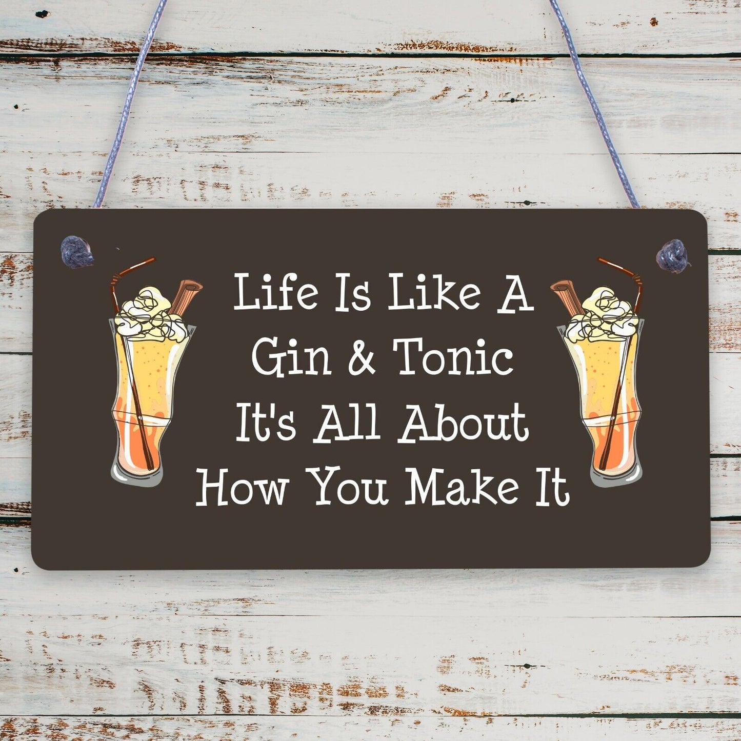 Champagne Bar Hanging Signs Gin & Tonic Pub BBQ Party Alcohol Friendship Gif