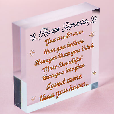 Stronger Inspirational Hanging Plaque Friendship Quote Gifts Butterfly Love Sign