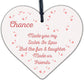 Chance Made You My Sister In Law Wooden Heart Plaque Keepsake Friendship Gift