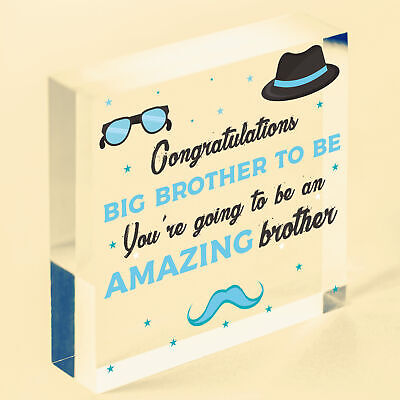 Big Brother To Be Gifts Wooden Heart Congratulations Pregnancy Announcement