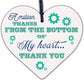 A Million Thanks From My Heart Wooden Hanging Thank You Friendship Love Gift