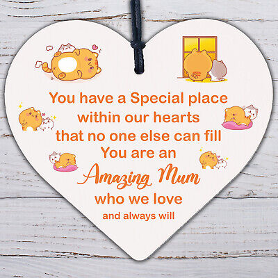 Amazing Mum Gifts For Birthday Wooden Heart Sign Thank You Gifts For Mum