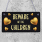 Beware Of The Unicorns Novelty Wooden Hanging Shabby Chic Plaque Unicorn Sign