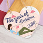 The year of Lockdown Heart Hanging Sign 2020 Friend Gifts Keepsake