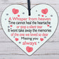 Miss You Always Mum Nan Dad Tribute Wood Heart Memorial Decoration Plaque Bauble