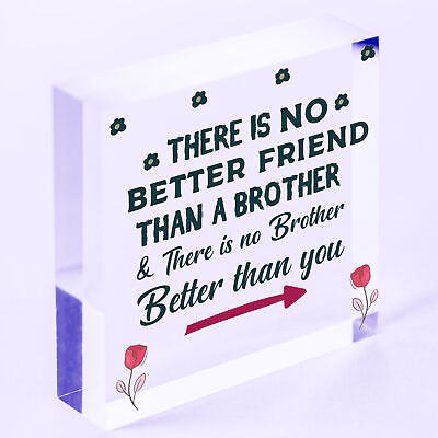 Brother Plaque Novelty Brother Gift For Birthday Christmas Friend Gift For Him