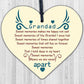 Grandad Grandfather Memorial Plaques Wooden Heart Sign Ornament Christmas