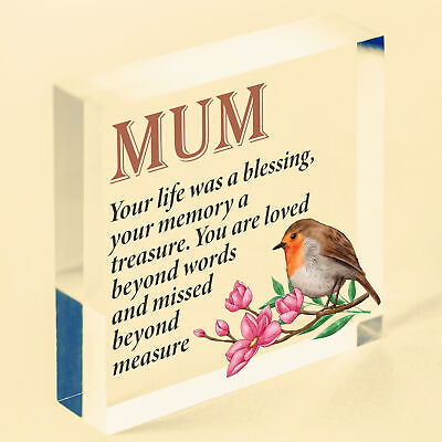 Personalised Those We Love Don't Go Away Robin Memorial Remembrance Mum ANY Name