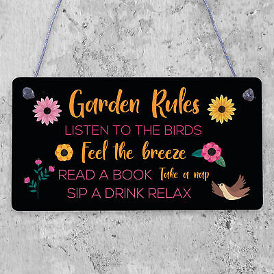 Garden Plaque Hanging Summer House Garden Shed Gifts For Mum Nan Nanny