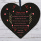 Memorial Plaque Decoration Mum Dad Nan Memorial Gift Wood Heart In Memory Sign