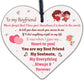 Boyfriend Gift For Anniversary Valentines Day Wood Heart Soulmate Gifts For Him