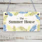 The Summer House Plaque Garden Shed Hanging Wall Door Decor Sign Gifts For Her