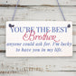 Thank You Novelty Gift For Uncle Plaque Gifts For Brother Birthday Christmas