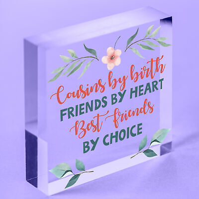 Best Friend Gifts For Cousin Birthday Christmas Card Gifts Wooden Heart Keepsake