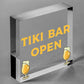 Tiki Bar Open Hanging Bar Plaque Beer Cocktail Beach Decoration Sign Friend GIFT