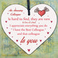 Colleague Leaving Gifts Thank You Gift Plaque Wooden Heart Sign Christmas Gift