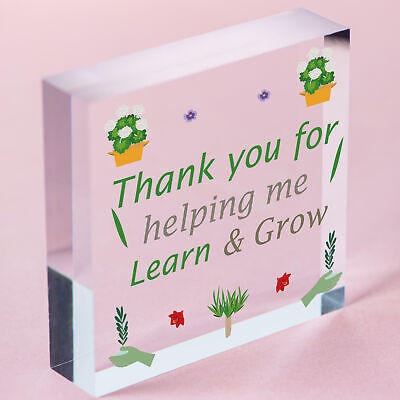 THANK YOU GIFT For Teacher, Teaching Assistant, Nursery Teacher Wood Heart