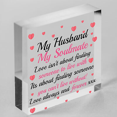 Soulmate Gift For Husband Heart Anniversary Gift For Husband Love Gift For Him