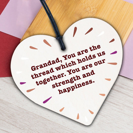 Best Grandad Gifts Wooden Heart Birthday Gifts For Him Grandpa Dad Men Father