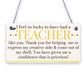 THANK YOU Gift For Teacher Teaching Assistant Leaving Nursery School Gift Plaque