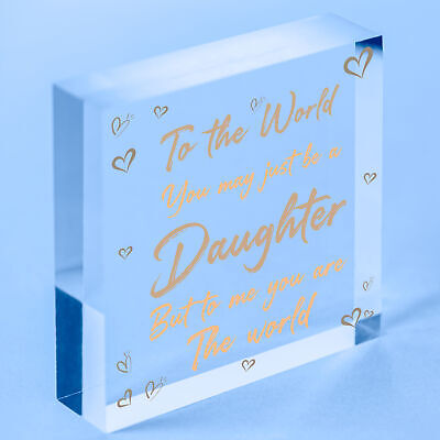 Christmas Gifts For Daughter Wood Heart Plaque Daughter Birthday Christmas Gifts